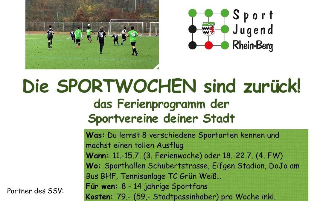 Die Sportwochen sind zurück !!!