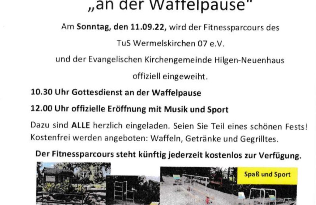 Neuer Fitnessparcours in Wermelskirchen